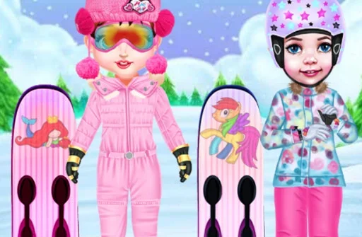 Baby Taylor Skiing Dress Up Game