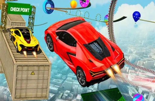 Crazy Car Stunt Descent GT Game